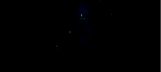 东吴城池夜景，灯火辉煌，商旅往来，展现乱世中的繁华一角