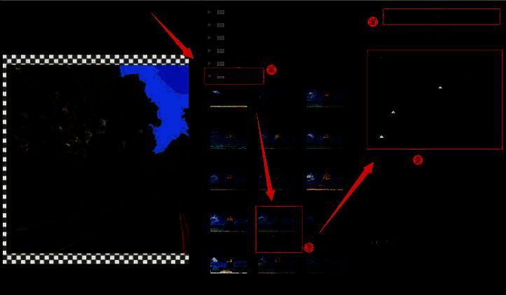 滤镜库中木刻效果参数设置界面，显示当前调整的片数级别为5，边缘简洁度为3，深色强度为4
