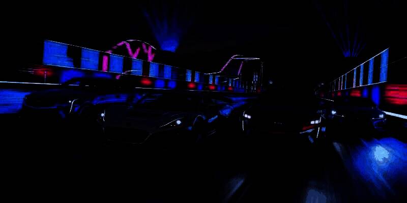 《极限竞速：地平线5》游戏画面，一辆高性能跑车飞驰在墨西哥沙漠中，扬起漫天沙尘，背景是绚丽的日落