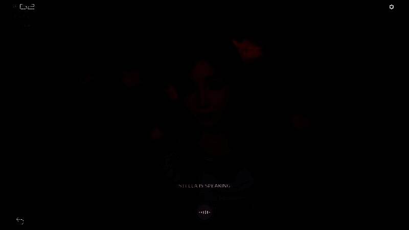 游戏中玩家与宇航员对话界面，左侧显示宇航员头盔内疲惫神情，右侧为文字输入框与AI生成回复