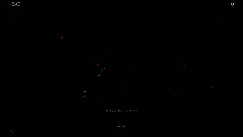 宇航员透过头盔凝视镜头，眼神中透露出孤独与期待，背景为漆黑宇宙与遥远星体