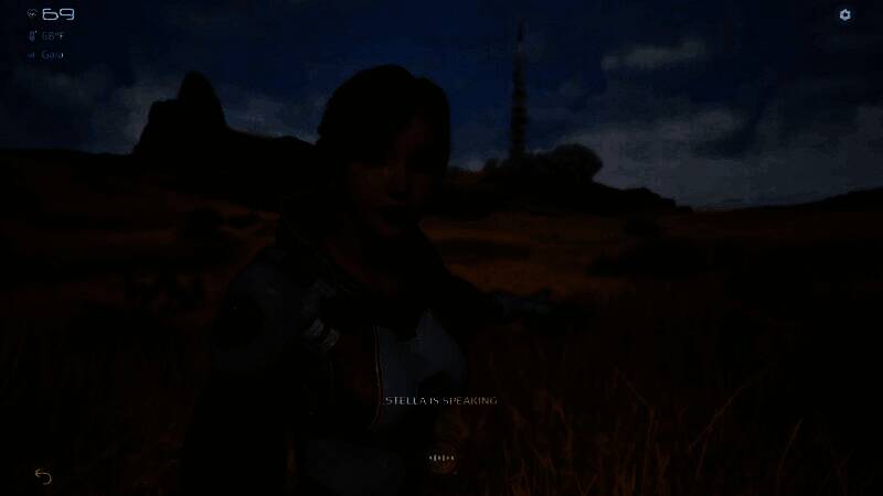 宇宙星空背景下，两段无线电波信号交错延伸，象征跨星域对话的连接