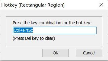 用户正在输入新快捷键的画面，输入框高亮显示，准备绑定新组合键