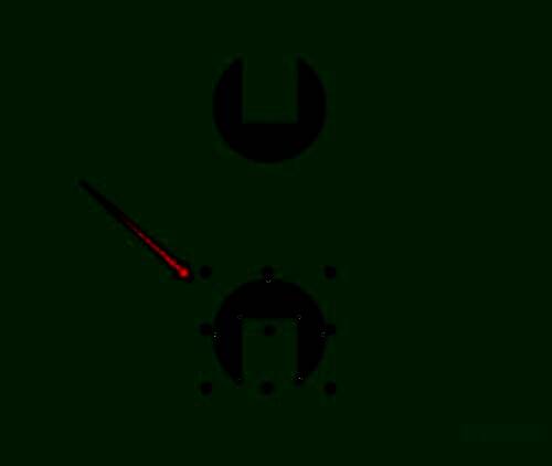 填充颜色后复制并垂直镜像的扳手头部图形