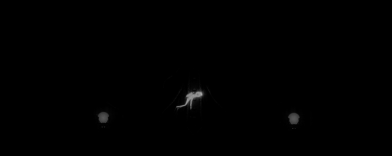 《黯海》游戏内场景截图，展示深海风格的神秘环境与主角在机关迷宫中探索的画面