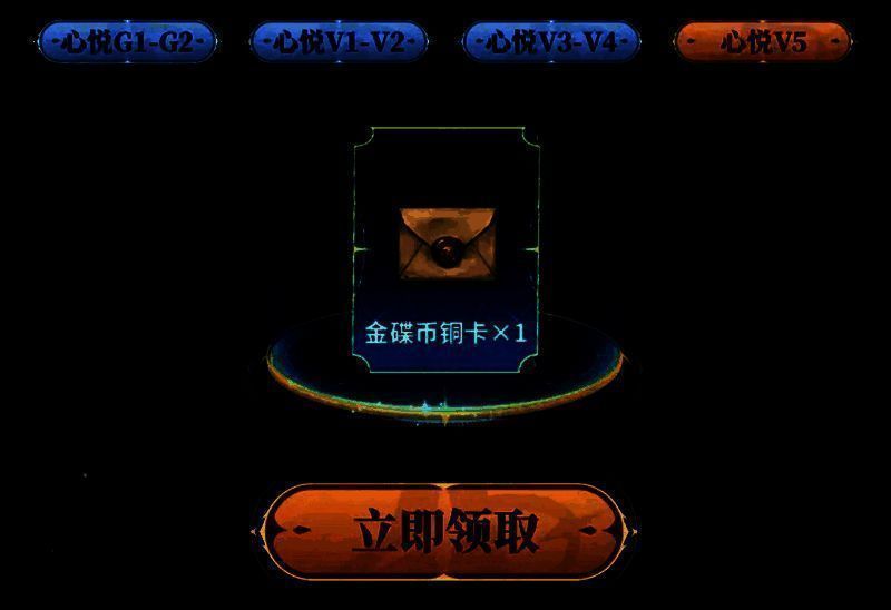 不同心悦等级礼包内容对比图，清晰列出各档位奖励明细