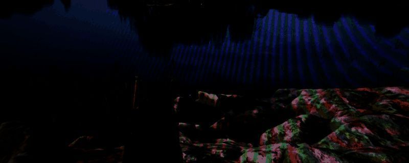 C3梅花湖全景俯瞰图，岛屿被水域环绕，中央为平坦高地，周围环境开阔，适合建造防御工事