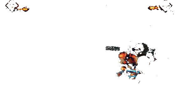 百战鼬释放技能消耗瞳力的动画演示，能量条随技能释放逐渐减少