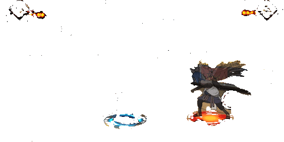 低瞳力释放须佐能乎，掌击前方敌人并造成击飞