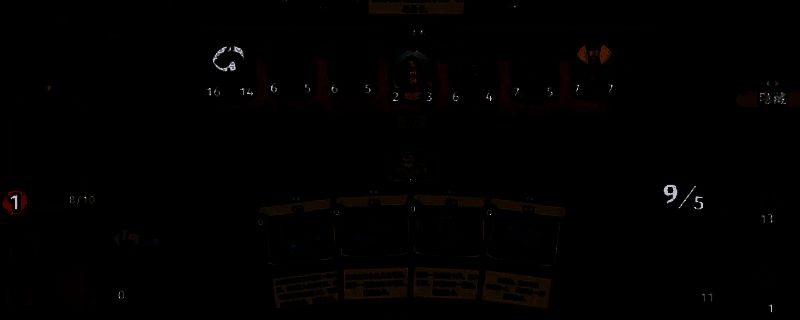 《化月奇旅》游戏主界面展示，背景为朦胧月夜下的神秘森林，界面中央浮现出卡牌构筑系统