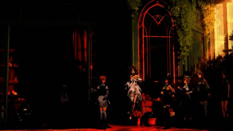 主角藏身巷角，头顶警戒条闪烁红光，远处NPC指着他大喊，守卫从四面八方赶来