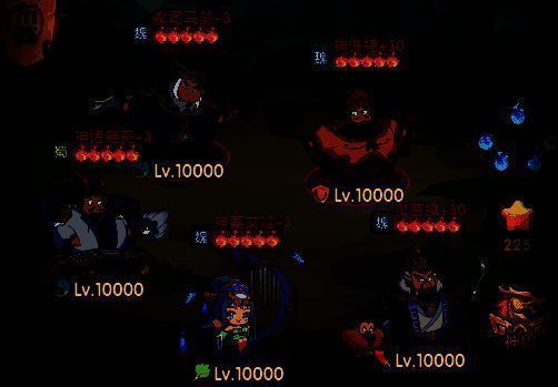 五位武将站位整齐，曹操居中发光特效环绕，展现阵容整体搭配