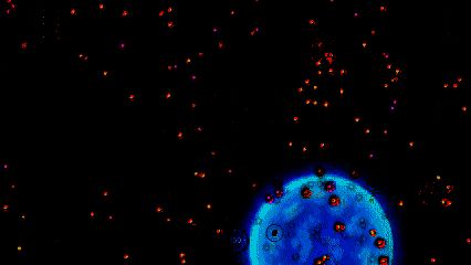 激烈战斗画面，多艘战舰在太空中对射，密集的弹道轨迹布满屏幕，爆炸光影效果炫目