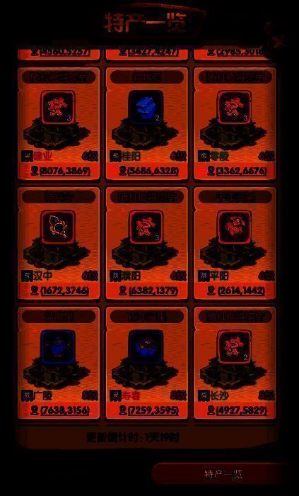 路线二示意图：沿稀有特产城池分布路线推进，集中资源优势