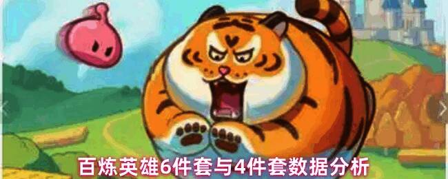 百炼英雄游戏界面展示角色穿戴完整6件套装备，属性面板显示高额暴击率与生命值加成