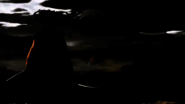 主角骑马穿越粉色花海，阳光洒落，画面唯美梦幻，充满诗意氛围