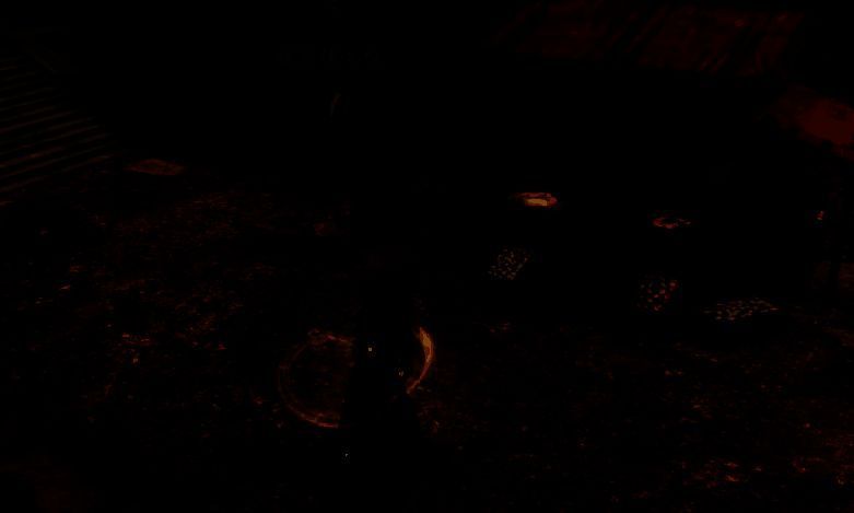 战斗胜利后，玩家拾取地上的古剑，剑身残破但隐隐透出寒光