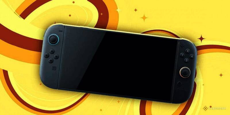 一名玩家手持多张Switch游戏卡带，背景为Nintendo Switch主机和屏幕上的封禁提示界面