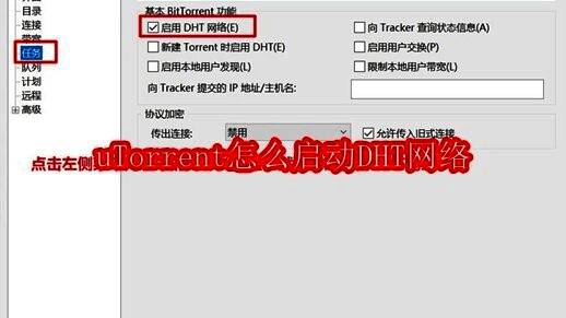 uTorrent软件主界面展示，界面下方显示DHT状态未连接