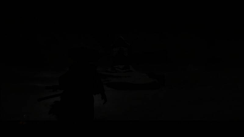 《羊蹄山之魂》黑泽明模式下的黑白画面场景，角色立于山巅，风雪交加，充满电影感