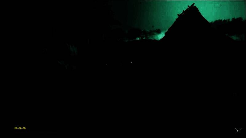 主角在瀑布下练刀，水花四溅