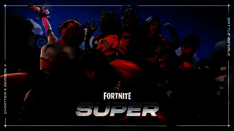 《堡垒之夜》速决大逃杀模式战斗画面，玩家们在紧凑地图中激烈交火，空中火花四溅