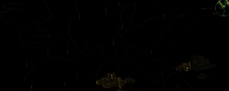 《万化江湖》游戏主视觉图，画面中一名侠客持剑立于山巅，背景为水墨风格的江湖山水