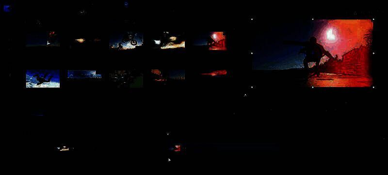 时间线上显示两个相邻的视频片段，准备添加转场效果