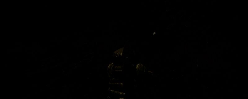 被击碎的石像残骸散落一地，中央闪烁着紫色道具光芒，背景为昏暗的荒原