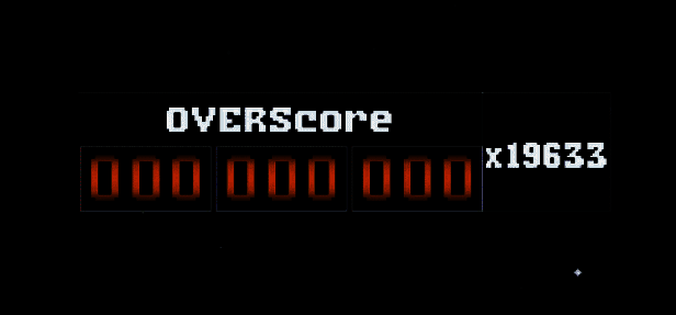 超分模式界面特写，屏幕中央分数疯狂跳动，背景光效剧烈闪烁，显示‘OVERSCORE MODE ACTIVATED’字样
