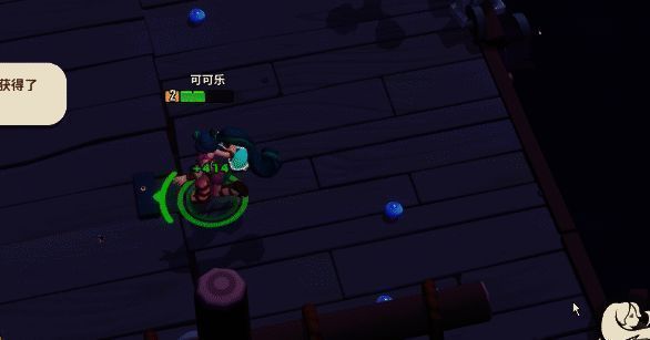 玩家使用钩锁精准命中空中道具，成功获取增益效果，背景为两艘对峙战船