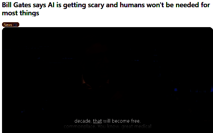 微软总部外景与AI技术可视化界面叠加图，象征企业向人工智能转型