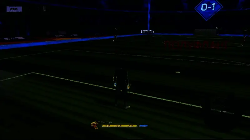 对手在半场边路带球进攻时，守门员向一侧偏移的站位示意图