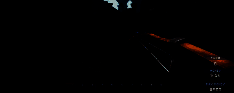 游戏主界面展示一座位于废墟中的小型钓鱼店，远处是荒凉的风景与未开发的区域，营造出从零开始的创业氛围