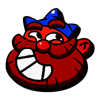 一名野蛮人高高举起队友，准备将其扔向远处的战斗区域，背景是正在塌陷的地图边缘