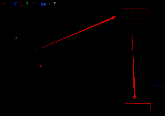 最终完成的树木模型在C4D视图中展示，由三个圆锥和一个圆柱组成，结构清晰简洁