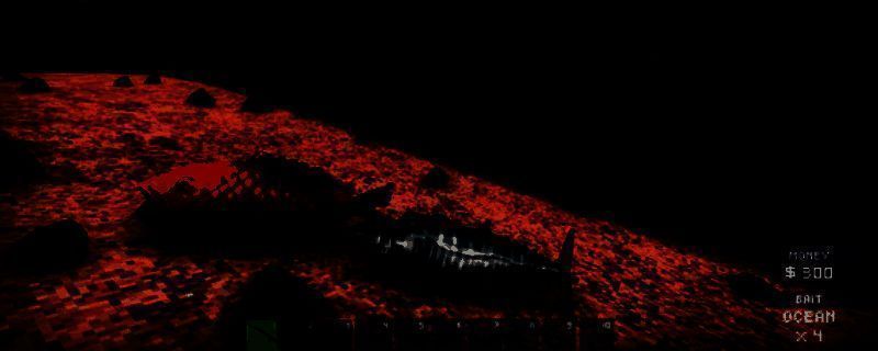 《Fishing Shop Simulator》游戏主界面展示，画面中包含钓鱼场景与店铺布局，呈现出清新自然的模拟风格