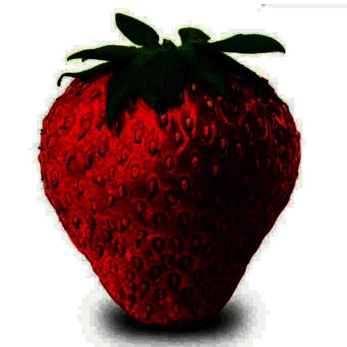 草莓原始图片素材展示，色彩鲜艳，细节清晰