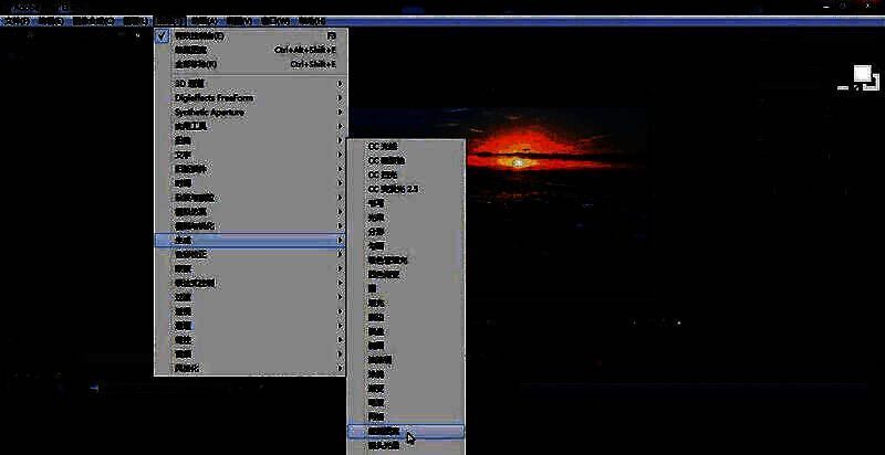 After Effects顶部菜单栏展开‘效果’选项，鼠标悬停在‘生成’子菜单上