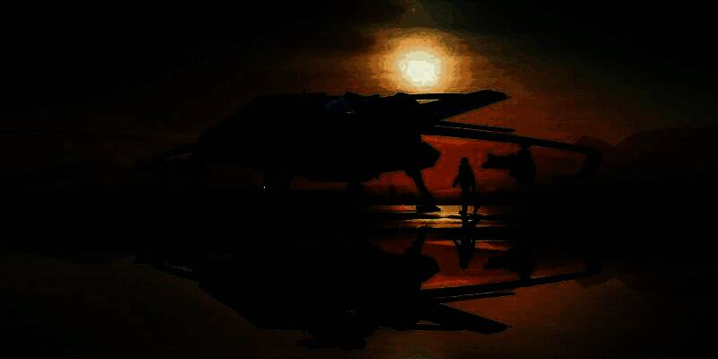 《星际公民》游戏画面中一艘大型飞船在星域间航行，背景是浩瀚星空与行星带