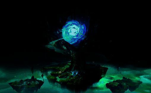 战斗界面展示蛊灵技能释放瞬间，多只发光蛊虫飞向敌人，屏幕布满绿色特效与状态图标