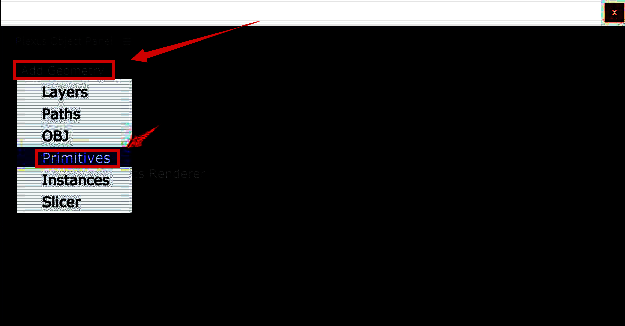 Plexus设置界面中Add Geometry选择Primitives
