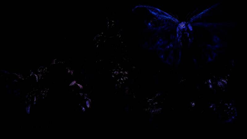 《艾尔登法环：黑夜君临》新登场魔物概念图，三头野兽张牙舞爪，背景弥漫着诡异雾气与裂隙