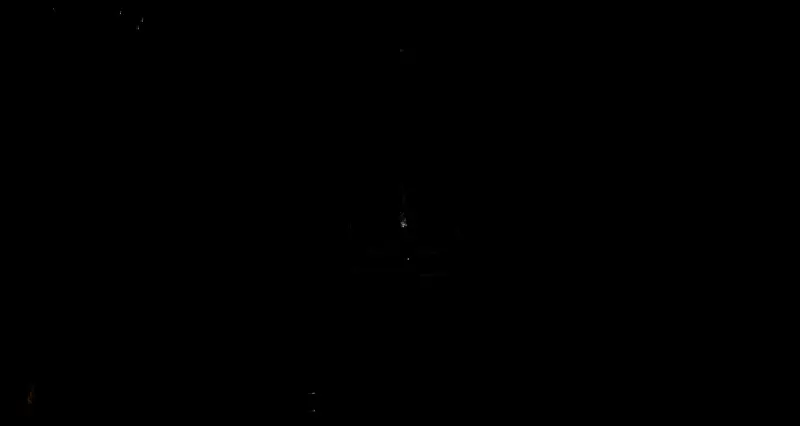 魔像守卫型教堂内部结构图，红色箭头标注通往二楼祷告点的最优路径