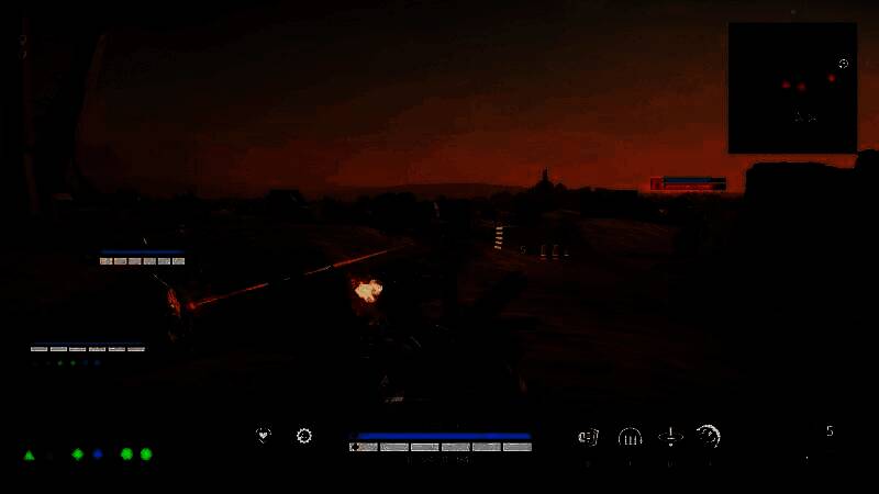 一名重型机甲猎人正在释放终极技能，地面崩裂，能量波向四周扩散