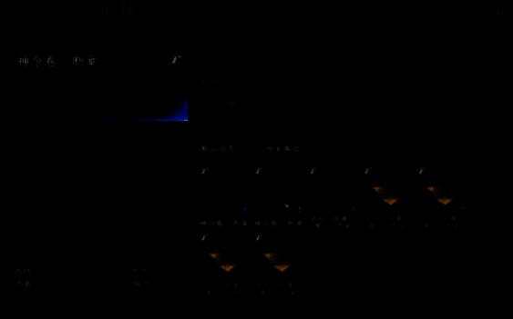 玩家角色在山巅修炼神照经，天地元气汇聚周身，气势磅礴