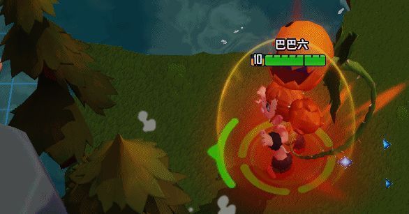 地图中央区域突然塌陷，多名角色慌忙跳跃逃生，场面紧张刺激