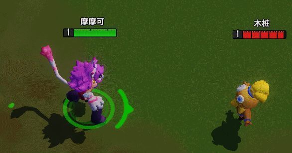 摩摩可在战斗中切换形态，从敏捷刺客变为重甲战士