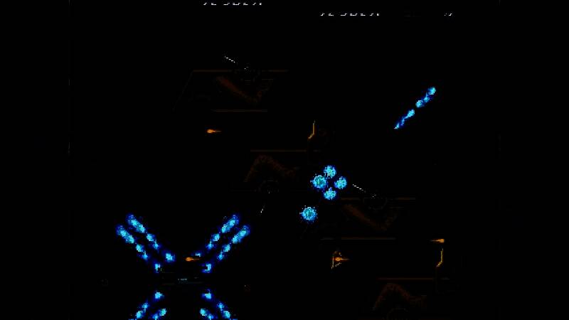 《VIMANA》未来科技风格画面，金属战舰在宇宙中激烈交火