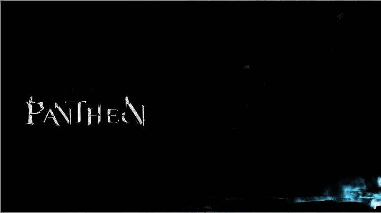 《Project Pantheon》第三次Alpha测试宣传图，展示黑暗风格的游戏场景与角色战斗画面